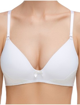 Поролоновый бюстгальтер без косточек Mioocchi MADLEN 7732 bianco, Цвет: bianco (белый), Размеры: 70D