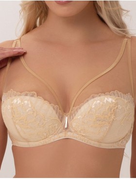 Бюстгальтер бралетт на поролоне Subtille ESTELLA GOLD bralette, Цвет: золотой, Размеры: 65C