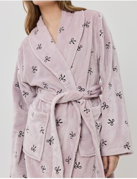 Халат длинный Aruelle ROSA, Цвет: светло-розовый, Размеры: M, изображение 4