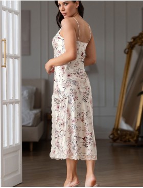 Длинная сорочка из шелка Mia-Amore LORALINE 4984, Цвет: мультицвет, Размеры: 3XL, изображение 4