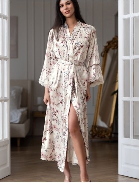 Длинный халат-кимоно Mia-Amore LORALINE 4989, Цвет: мультицвет, Размеры: S/M