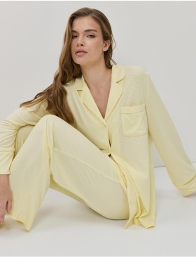 Пижама с брюками из модала Aruelle CASSIA, Цвет: жёлтый, Размеры: M