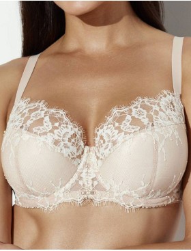 Бюстгальтер полумягкий с кружевом Ava FLAWLESS 2293 PU beige, Цвет: телесный, Размеры: 105C