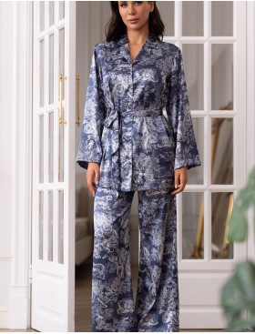 Пижама рубашка с брюками Mia-Amore MARJANI 9006, Цвет: темно-синий, Размеры: 3XL, изображение 4