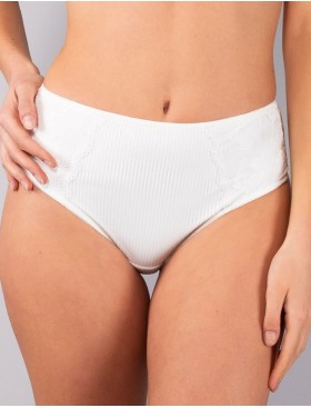 Завышенные трусы бразилиана Verde Veronica AR37 milk, Цвет: milk (молоко), Размеры: M