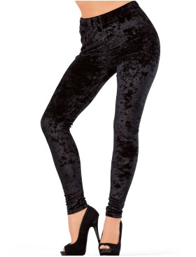 Треггинсы бархатные Opium ADELE, Цвет: черный, Размеры: S