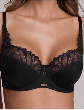 Бюстгальтер полумягкий Ava YASEMIN 2105 PU black, Цвет: черный, Размеры: 75C