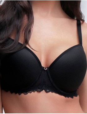 Бюстгальтер с поролоном Ava 2255 U Smooth Kopa black, Цвет: черный, Размеры: 75G