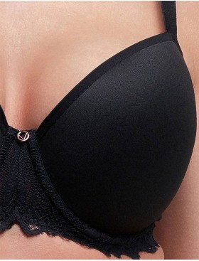 Бюстгальтер с поролоном Ava 2255 U Smooth Kopa black, Цвет: черный, Размеры: 75G, изображение 5