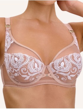 Бюстгальтер мягкий Bella Misteria LACE MACCHIATO soft balconette, Цвет: телесный, Размеры: 70D