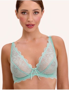 Кружевной бюстгальтер Bella Misteria PEPPERMINT MIST soft bralette, Цвет: мята, Размеры: 65C, изображение 3