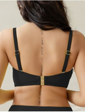 Верх купальника бандо Kris Line LEMON BLACK balconette MHM, Цвет: черный, Размеры: 80D, изображение 3
