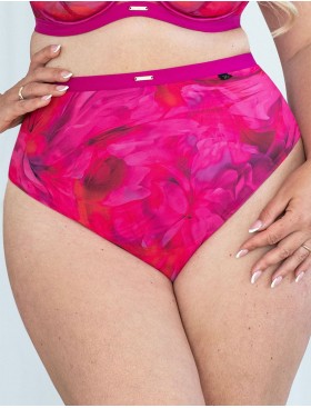 Высокие стринги Kris Line ROSABELLA stringi high waist, Цвет: розовый цикламен, Размеры: M