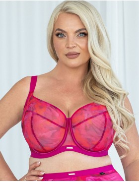 Бюстгальтер с подкроем Kris Line ROSABELLA soft full cup, Цвет: розовый цикламен, Размеры: 65G, изображение 3