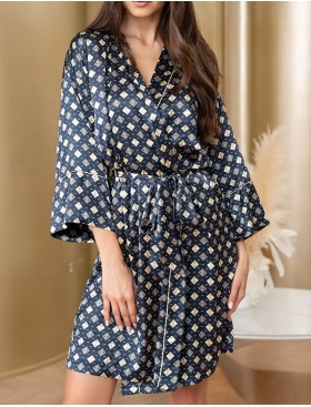 Короткий халат-кимоно Mia-Amore ORION 9153, Цвет: мультицвет, Размеры: 2XL/3XL, изображение 4