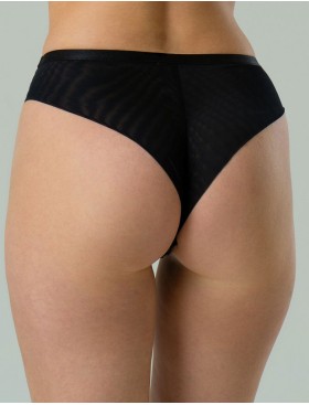 Трусики бразилиана Subtille BARBARA BLACK brazilian panties, Цвет: черный, Размеры: M, изображение 2