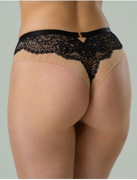 Трусики бразилиана Subtille EVELYN BLACK brazilian panties, Цвет: черный, Размеры: M, изображение 2