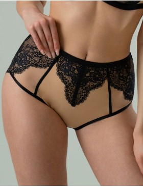 Трусы высокие Subtille EVELYN BLACK high-waist, Цвет: черный, Размеры: L