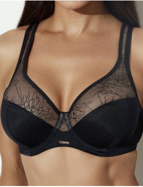 Бюстгальтер с широкими бретелями Ava AVIAN 2301 M black, Цвет: черный, Размеры: 100D