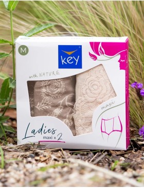 Набор высоких трусов слипов Key LPF 599 (2 шт) бежевый, Цвет: бежевый, Размеры: M, изображение 5