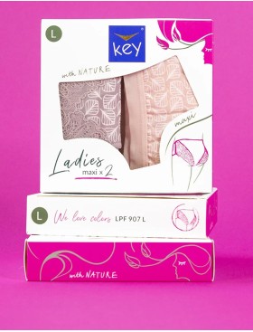 Набор высоких трусов слипов Key LPF 907 (2 шт) мульти, Цвет: мульти, Размеры: M, изображение 5