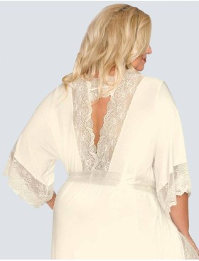 Длинный пеньюар Akcent 505 экрю, Цвет: экрю, Размеры: L, изображение 4