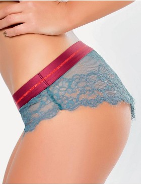 Кружевные трусы бразилиана OPIUM ISTINTO 487 темно-зеленый, Цвет: темно-зеленый, Размеры: S, изображение 3