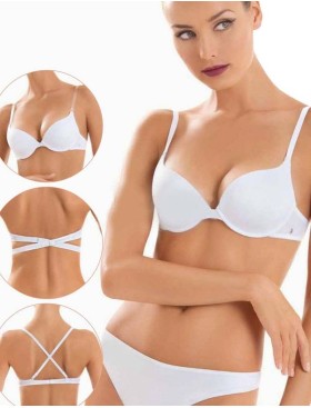 Бюстгальтер-трансформер с пуш-ап Sielei FANTASTIC 1590 bianco, Цвет: bianco (белый), Размеры: 70C, изображение 2