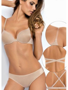 Бюстгальтер-трансформер с пуш-ап Sielei FANTASTIC 1590 cipria, Цвет: cipria (телесный), Размеры: 75C, изображение 2