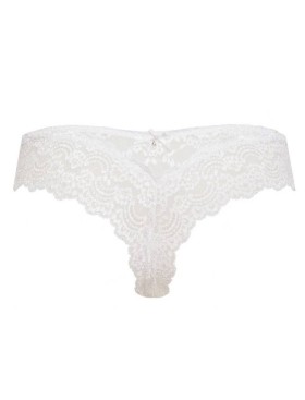 Кружевные трусы бразилиана Sielei VANITY 1777 bianco, Цвет: bianco (белый), Размеры: S, изображение 4