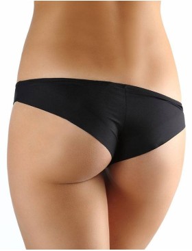 Трусы бразилиана гладкие Lormar CARRIE br nero, Цвет: nero (черный), Размеры: M, изображение 2