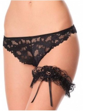Кружевная подвязка Sielei BASIC LACE 1905 nero, Цвет: nero, Размеры: UN