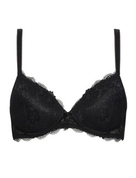 Кружевной бюстгальтер пуш-ап без каркасов Sielei WONDER LACE 2446 nero, Цвет: nero (черный), Размеры: 70B, изображение 2