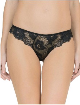 Трусы бразилиана кружевные Lormar PRESTIGE br nero, Цвет: nero (черный), Размеры: M, изображение 3