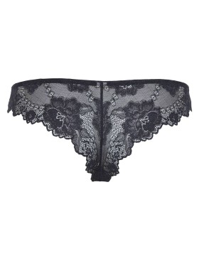 Трусы бразилиана кружевные Lormar PRESTIGE br nero, Цвет: nero (черный), Размеры: M, изображение 6