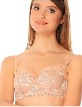 Бюстгальтер анжелика пуш-ап Lormar DELUXE noisette, Цвет: noisette (телесный), Размеры: 65B, изображение 3