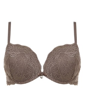 Бюстгальтер двойной пуш-ап Lormar DOUBLE PIZZO corteccia, Цвет: corteccia (кофе), Размеры: 70B, изображение 2