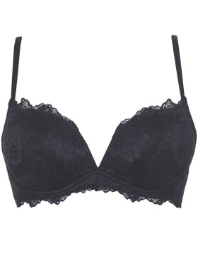 Бюстгальтер планж пуш-ап без каркасов Lormar DESIDERIO PIZZO nero, Цвет: nero (черный), Размеры: 70B, изображение 4