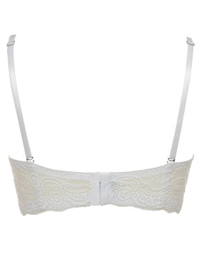 Бюстгальтер фашия с двойным пуш-ап Lormar EXTRA PIZZO bianco, Цвет: bianco (белый), Размеры: 70B, изображение 2