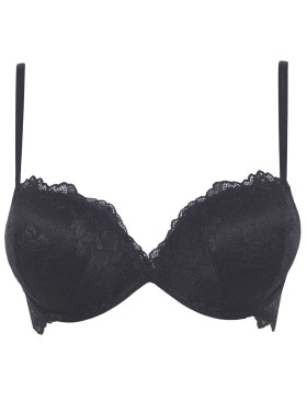 Бюстгальтер супер пуш-ап гелевый Lormar MY DOUBLE PIZZO nero, Цвет: nero (черный), Размеры: 70B, изображение 5