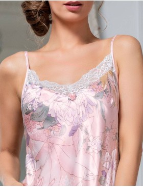 Сорочка шелковая Mia-Amore EDEM 5974, Цвет: розовый, Размеры: S, изображение 4