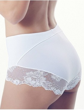 Моделирующие трусы с кружевом Lormar PERFECT NEW bianco, Цвет: bianco (белый), Размеры: S, изображение 2