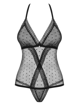 Эротическое боди Obsessive 876 TED-1 body, Цвет: черный, Размеры: S/M, изображение 3