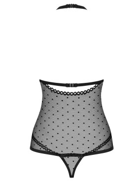 Эротическое боди Obsessive 876 TED-1 body, Цвет: черный, Размеры: S/M, изображение 4