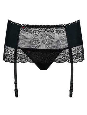 Пояс для чулок с трусиками Obsessive MIAMOR GARTER BELT черный, Цвет: черный, Размеры: S/M, изображение 4