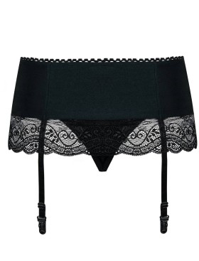 Пояс для чулок с трусиками Obsessive MIAMOR GARTER BELT черный, Цвет: черный, Размеры: S/M, изображение 5
