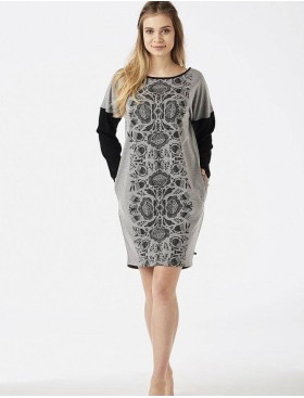 Платье/Туника Key LHD 570 18/19, Цвет: серый/черный, Размеры: M, изображение 2