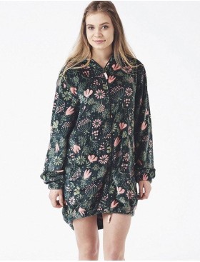 Теплый флисовый кардиган Key LGS 550, Цвет: черный/зеленый, Размеры: S/M, изображение 2