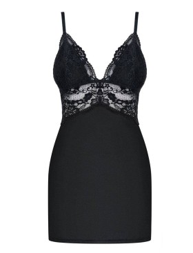 Сексуальная сорочка Obsessive 810 CHEMISE черный, Цвет: черный, Размеры: S/M, изображение 3