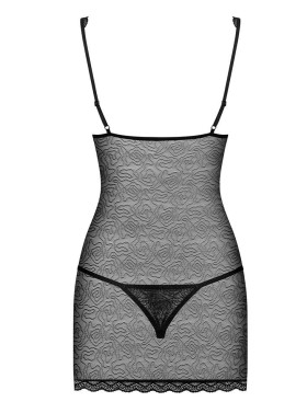 Сексуальная сорочка Obsessive 811 CHEMISE, Цвет: черный, Размеры: S/M, изображение 4